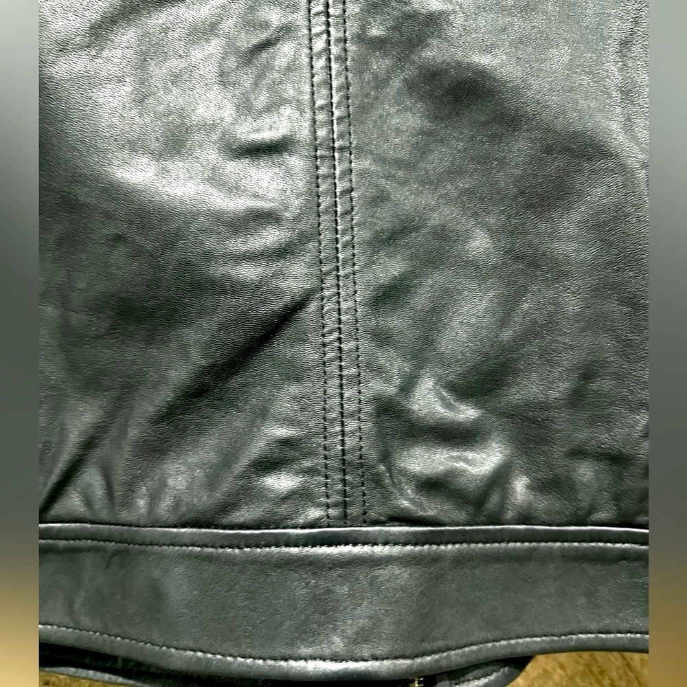 EUC Black Stetson Genuine Leather Western Yoke Jacket - Picture 8 of 14